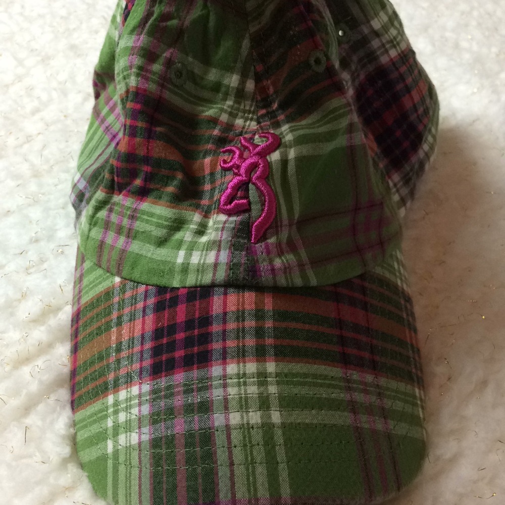 Browing Plaid Green and Pink Women's Cap